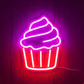 Cupcake Neon Væglampe